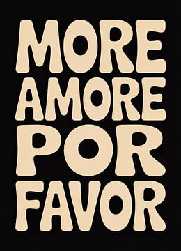 More Amore Por Favor Typography Retro by Niklas Maximilian