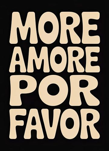 More Amore Por Favor Typography Retro