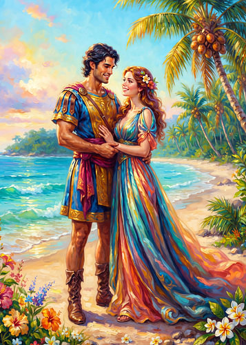 Une matinée romantique au bord de la mer