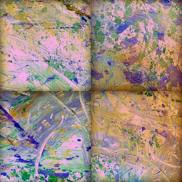 Abstracte verf structuren in verschillende tinten van ART Eva Maria