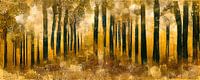 Waldgebiete im Stil von Gustav Klimt
