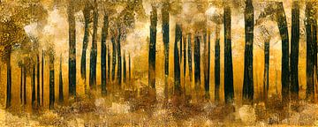 Woodlands in de stijl van Gustav Klimt van Whale & Sons.