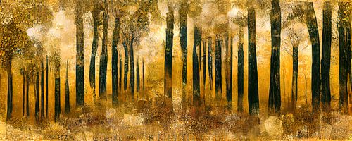 Des forêts dans le style de Gustav Klimt