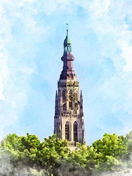 Die Große Kirche oder Liebfrauenkirche in Breda, Nordbrabant von Danny de Klerk