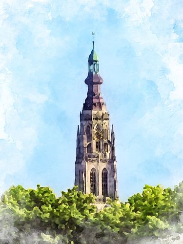 De Grote Kerk of Onze Lieve Vrouwekerk in Breda, Noord-Brabant