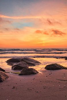 Lever de soleil sur la mer Baltique