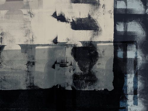 Abstracte minimalistische kunst in neutrale kleuren