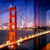 City Art Golden Gate Bridge Composing by Melanie Viola