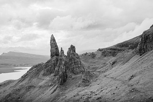 Old Man of Storr Landschap in Zwart Wit | Isle of Skye , Schotland
