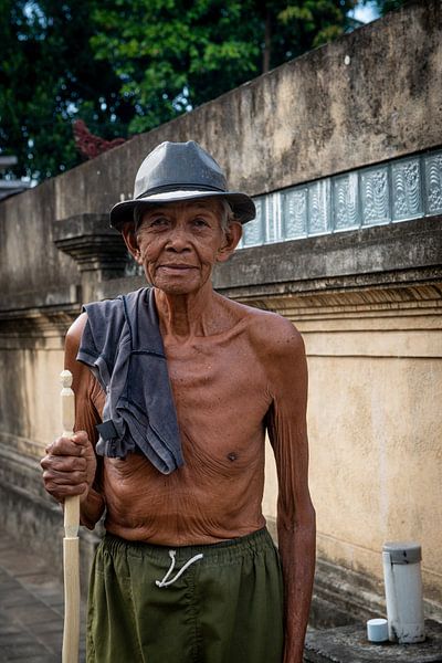 Porträt eines Mannes auf Bali von Ellis Peeters