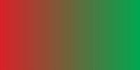 Retro jaren 70 neonkunst. Abstract verloop in rood en groen. van Dina Dankers thumbnail