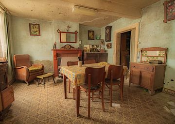 Vintage woonkamer van Elise Manders