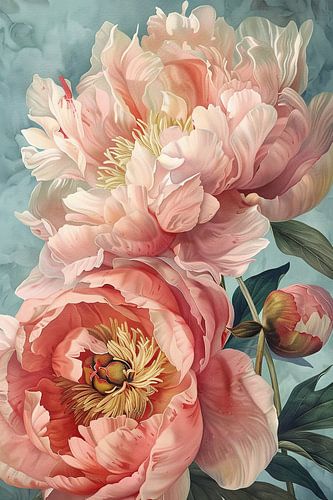 Pioenroos Schilderij | Petal Whisper