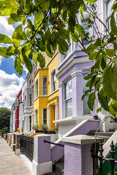 Kleurrijke gevels in Notting Hill van Melanie Viola