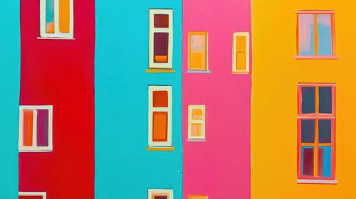 Gekleurde huizen