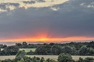 Sonnenuntergang, Zentralfrankreich