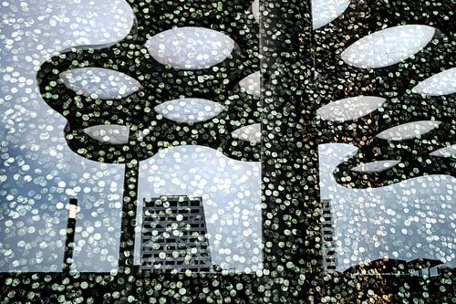 Festive Bollendak Utrecht in shop window by Patty Elferink