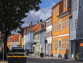 Maisons colorées à Nyborg, au Danemark sur PhotoCluster