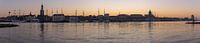 Panorama van Kampen gedurende zonsondergang met de IJssel van Daan Kloeg thumbnail