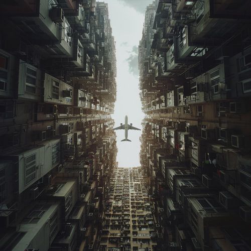 Aeroplane - city photography