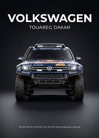 Volkswagen Touareg, voiture de rallye du Dakar, vue de face sur Cross