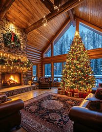 Cozy Christmas Living Room with Festive Cheer ?✨