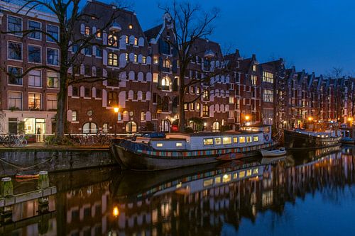 Brouwersgracht blue hour, Amsterdam