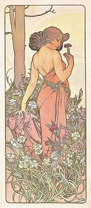 The Carnation (1897) von Alphonse Mucha