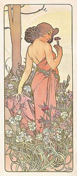 The Carnation (1897) by Alphonse Mucha by Peter Balan