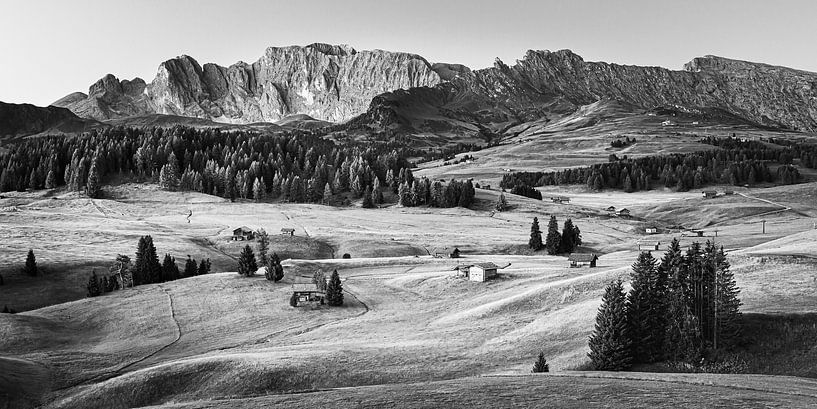 Alpe di Siusi in black and white by Henk Meijer Photography