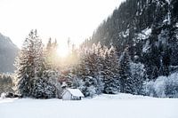 Here comes the sun - winter landscape Ammergauer Alps