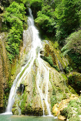 Close-up van de waterval