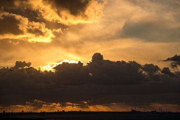 Sonnenuntergang Kopenhagen Skyline von Harry Punter