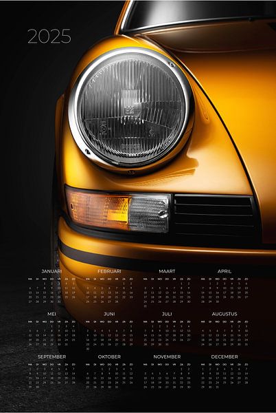 Calendar 2025 - Porsche 911 Carrera RS 1973 by Thomas Boudewijn