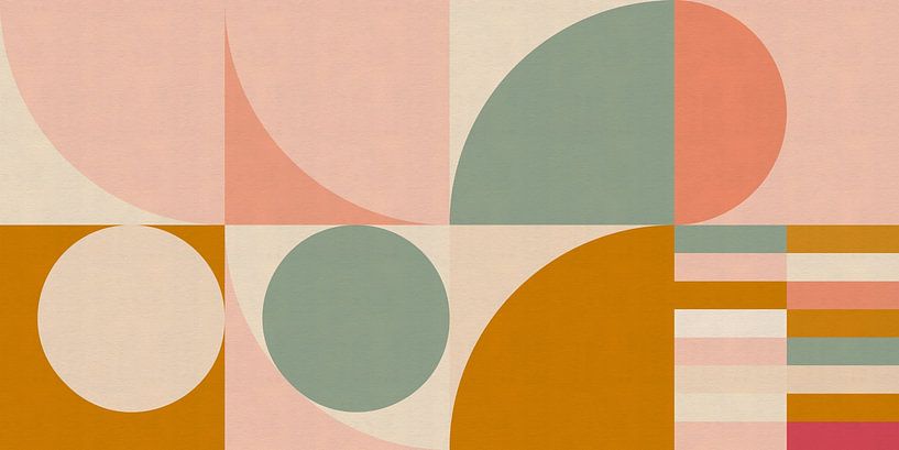 Mid-Century Color Shapes by Dina Dankers