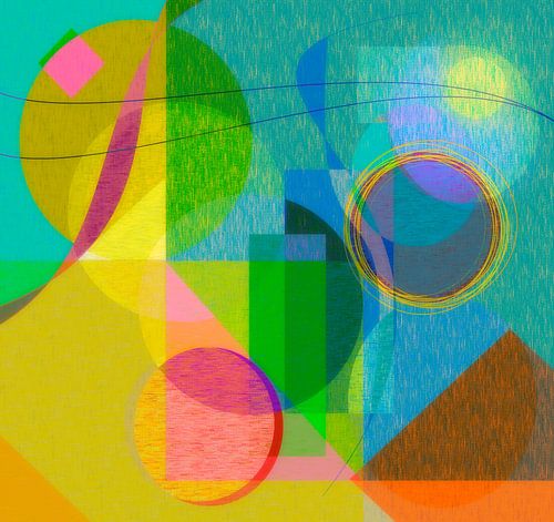 Modern abstract with cheerful colours