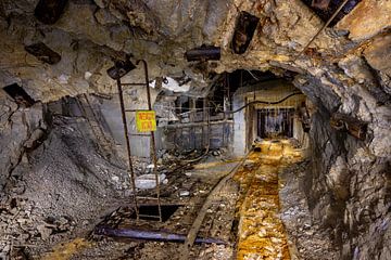 Underground mine tunnel by Mark Lenoire