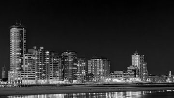 Boulevard Vlissingen zwart/wit van Linda Raaphorst