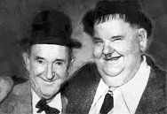 Ölgemaltes Porträt von Laurel & Hardy von Bert Hooijer Miniaturansicht
