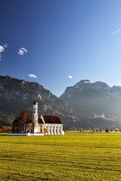 St. Coloman bij Schwangau in Allgäu van Dirk Rüter