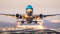 KLM 777 take-off from Schiphol