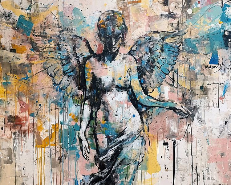 Urban Angel Kunst | Engel von Blickfänger Gemälde
