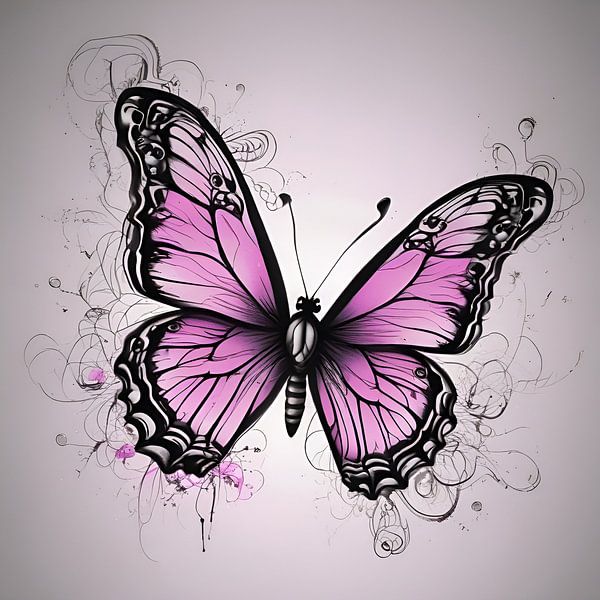 Butterfly magic: the art of colours in rose and pink by ButterflyPix