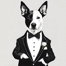 Smoking Dog by FoXo Art