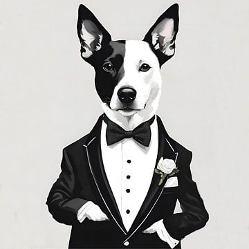 Smoking Dog van FoXo Art