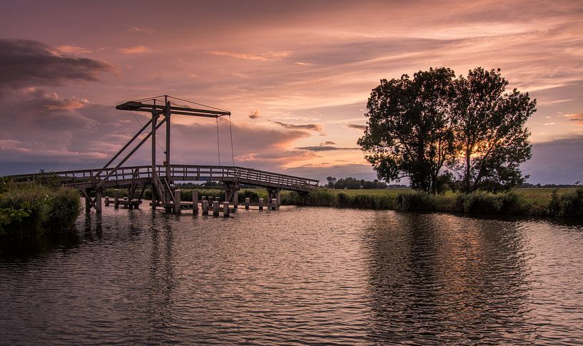 Bridge over the Schildwolde Drainage Canal by Marga Vroom
