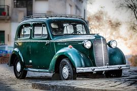 Oude Klassieke groene Vauxhall 14-6 van Jan van Dasler