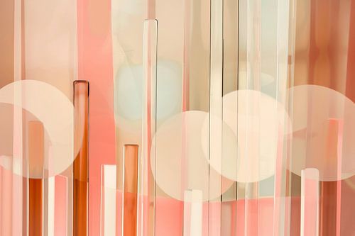 Abstract in zachte kleuren