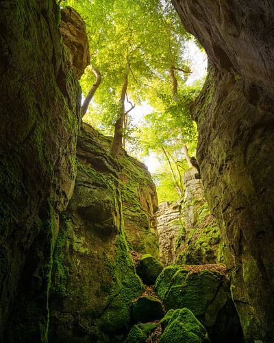 Felsenland in de Zuid-Eifel, Rijnland-Palts, Duitsland