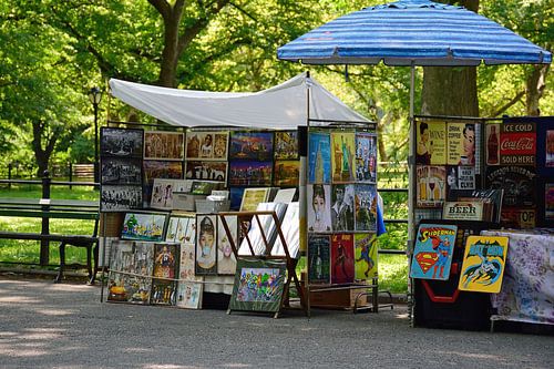 Verkopers in Central Park
